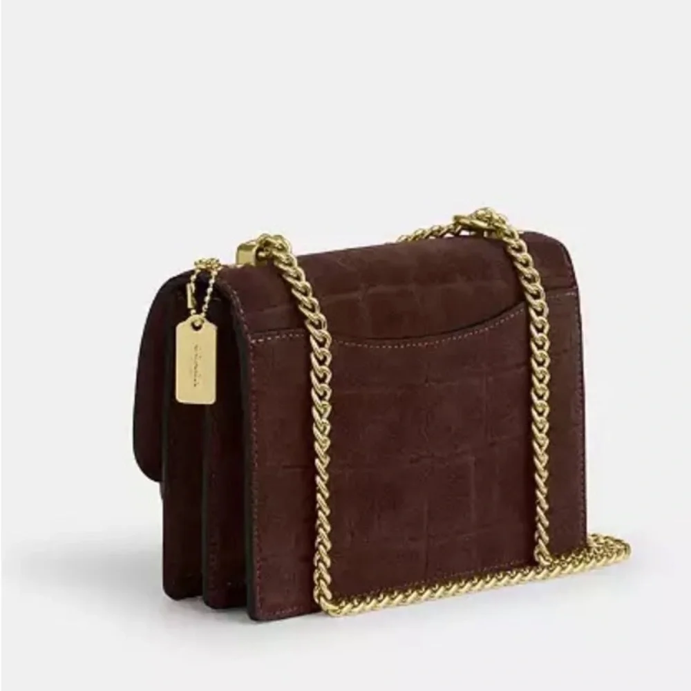 NWT‎ COACH Mini Klare SuedeCrossbody Bag - Picture 3 of 12